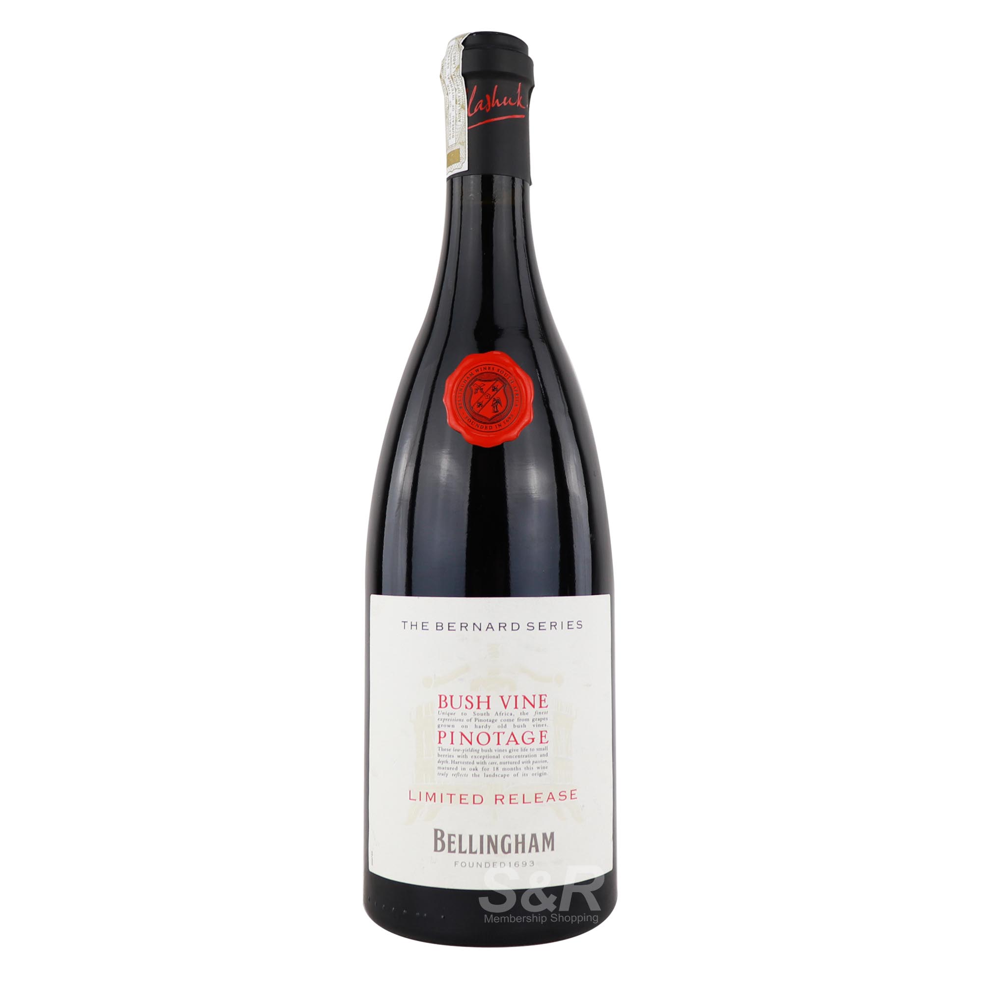 Bellingham The Bernard Series Bush Vine Pinotage 750mL Bellingham The Bernard Series Bush Vine Pinotage 750mL